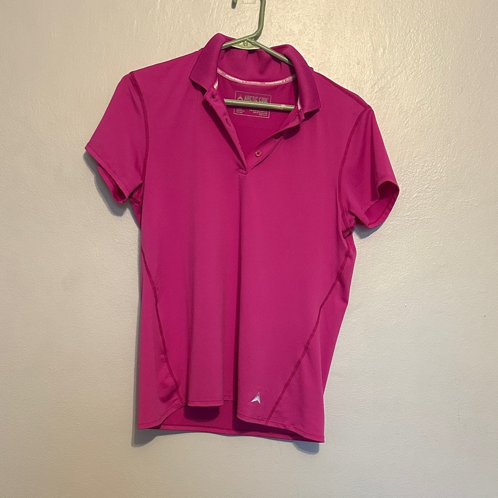 Vibrant Pink Women's Polo Shirt